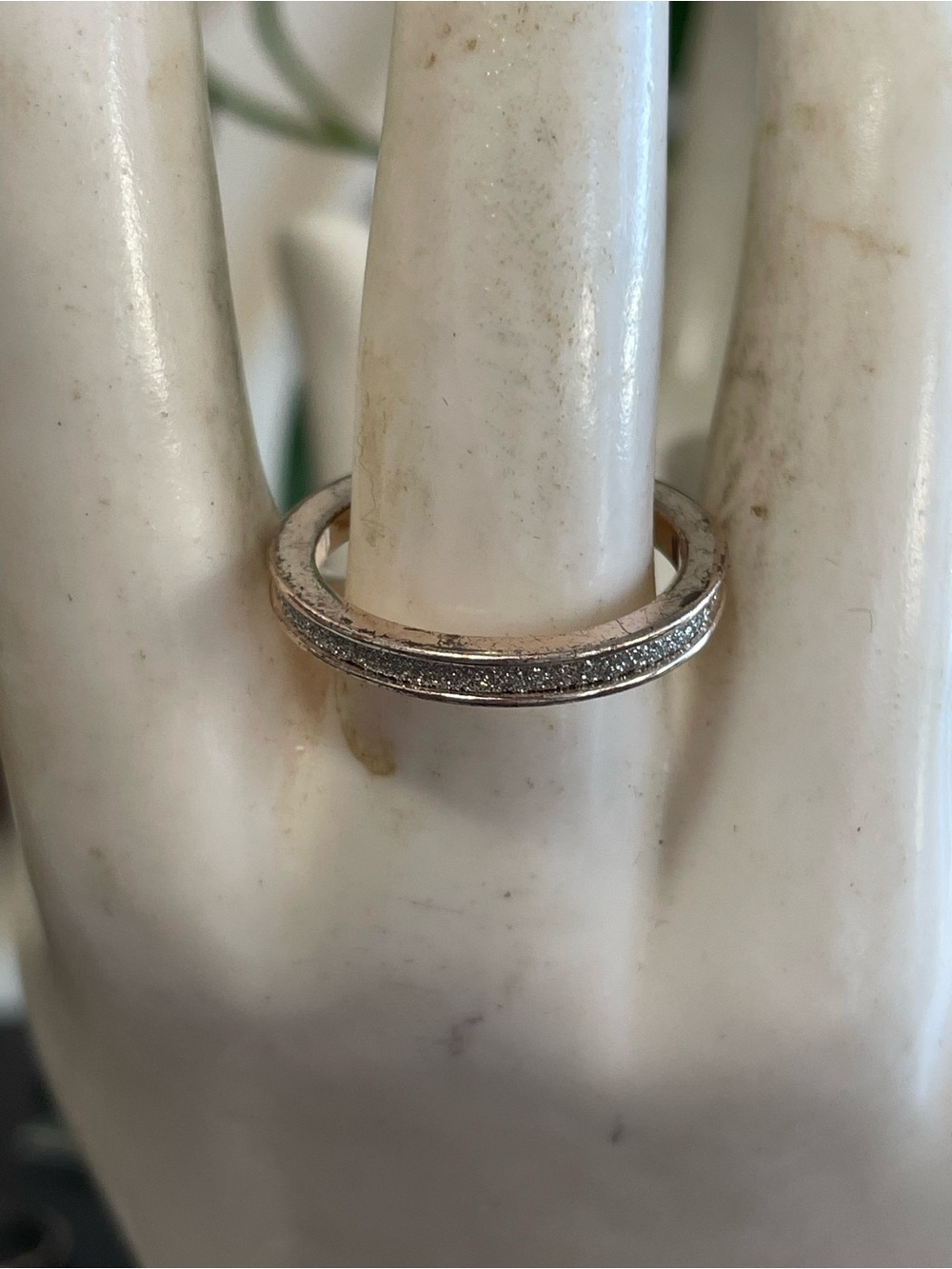 Silver Pavé Band Ring